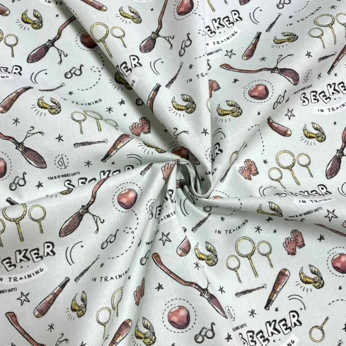 Tissu coton Harry potter balais volant