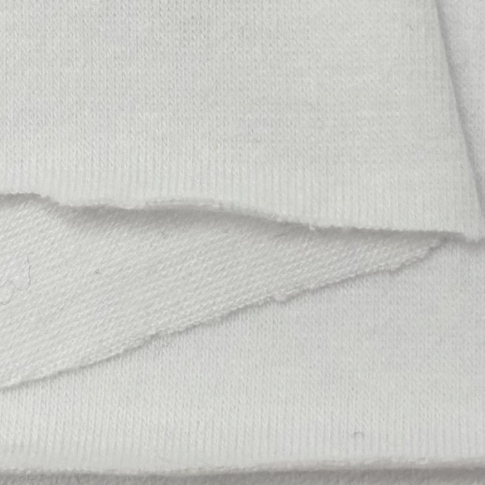 Tissu coton jersey uni blanc