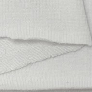 Tissu coton jersey uni blanc