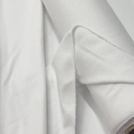 Tissu coton jersey uni blanc