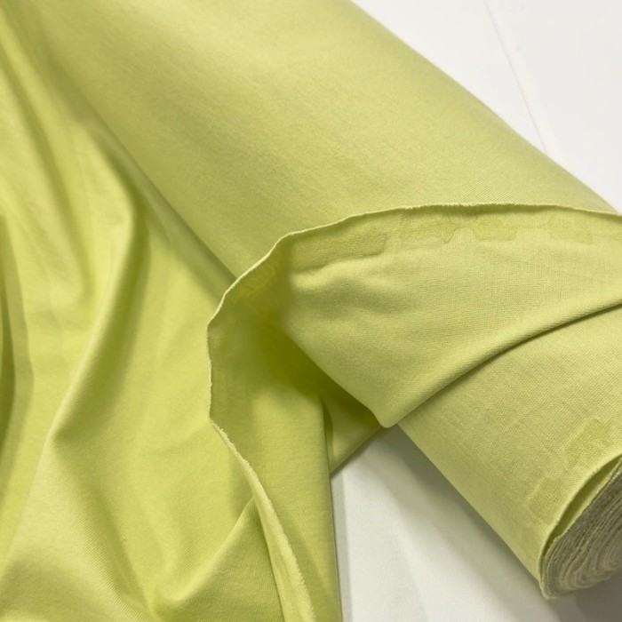 Tissu coton jersey uni vert clair