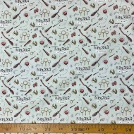 Tissu coton Harry potter balais volant