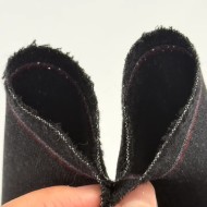 Tissu laine uni anthracite foncé