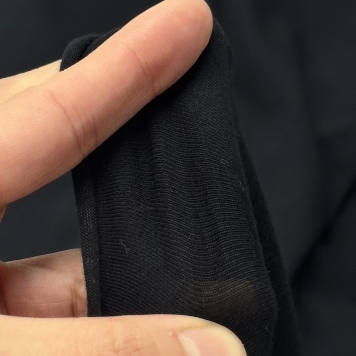 Tissu coton jersey uni noir