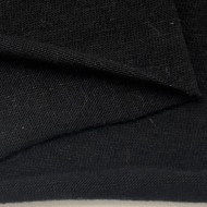 Tissu coton jersey uni noir