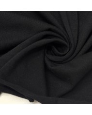 Tissu coton jersey uni noir