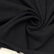 Tissu coton jersey uni noir