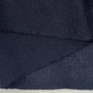 Tissu jersey polyester uni bleu marine foncé