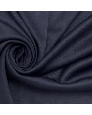 Tissu jersey polyester uni bleu marine foncé