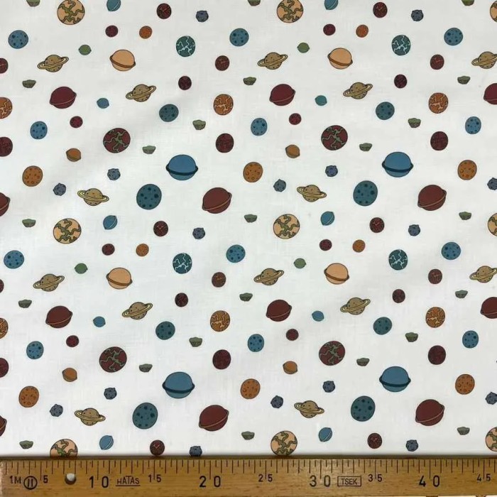 Tissu coton planète le petit prince