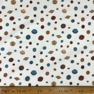 Tissu coton planète le petit prince