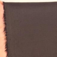Tissu coton élasthanne uni chocolat marron foncé