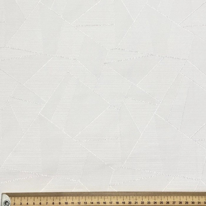 Tissu damassé pour nappe polyester blanc – Déperlant