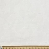 Tissu damassé pour nappe polyester blanc – Déperlant