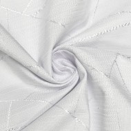 Tissu damassé pour nappe polyester blanc – Déperlant