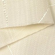 Tissu damassé pour nappe polyester crème – Déperlant