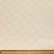 Tissu damassé pour nappe polyester éventail crème – Déperlant