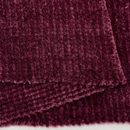 Tissu velours côtelé chenille polyester uni bordeaux