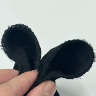 Tissu maille jacquard polyester élasthanne texturé géométrique noir