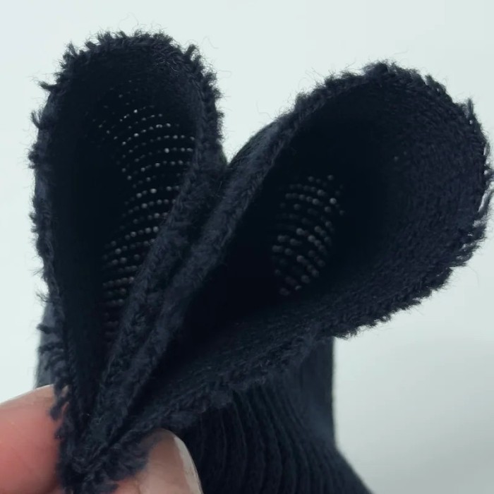 Tissu maille côtelé polyester élasthanne uni bleu marine foncé