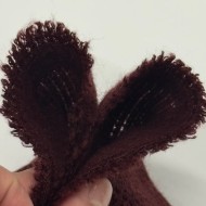 Tissu maille nid d'abeille polyester effet tricot uni bordeaux Tissu maille nid d'abeille polyester effet tricot uni bordeaux