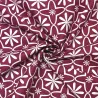 Tissu coton imprimé Chaya carmin Tissu coton imprimé Chaya carmin