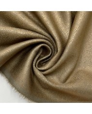 Tissu milano polyester viscose élasthanne effet satiné bronze
