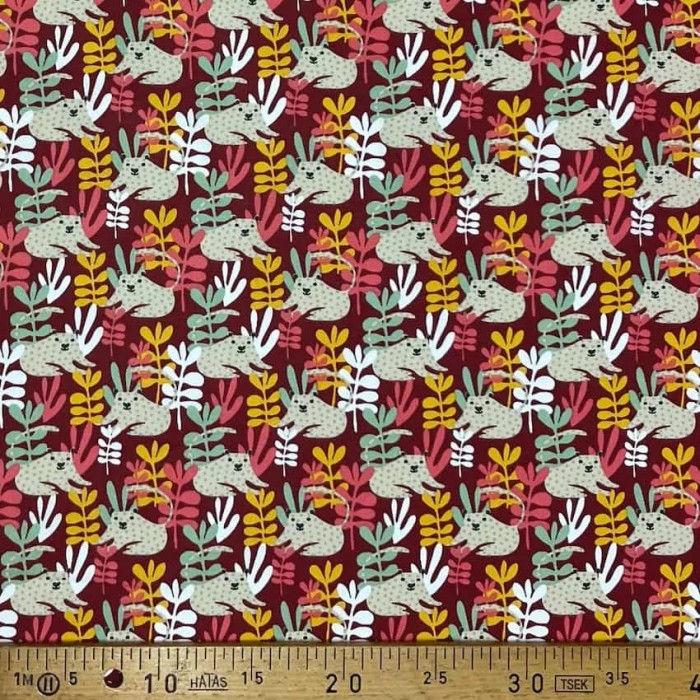 Tissu coton imprimé koala multi couleur