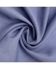 Tissu voile coton polyester uni pervenche