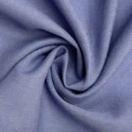 Tissu voile coton polyester uni pervenche