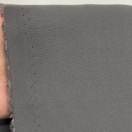 Tissu voile coton polyester uni gris foncé