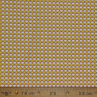 Tissu coton imprimé pomme jaune