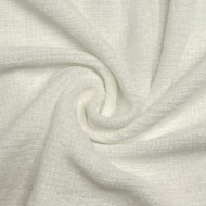 Tissu polyester effet velours uni blanc Tissu polyester effet velours uni blanc