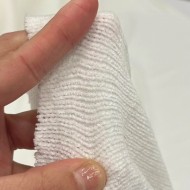 Tissu polyester effet velours uni blanc Tissu polyester effet velours uni blanc