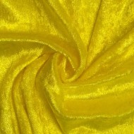 Tissu panne de velours polyester uni citron Tissu panne de velours polyester uni citron