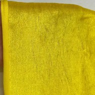 Tissu panne de velours polyester uni citron Tissu panne de velours polyester uni citron