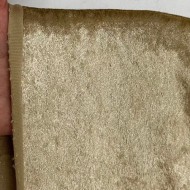 Tissu panne de velours polyester uni beige doré Tissu panne de velours polyester uni beige doré