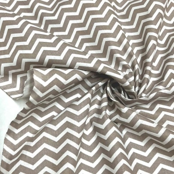 Tissu coton imprimé vague gris Tissu coton imprimé vague gris