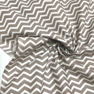 Tissu coton imprimé vague gris Tissu coton imprimé vague gris