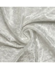 Tissu panne de velours polyester uni blanc Tissu panne de velours polyester uni blanc