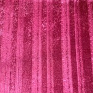 Tissu velours polyester froissé non extensible fuchsia Tissu velours polyester froissé non extensible fuchsia