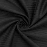 Tissu cotonnade coton polyester à fines rayures satinées noir Tissu cotonnade coton polyester à fines rayures satinées noir
