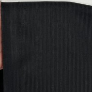 Tissu cotonnade coton polyester à fines rayures satinées noir Tissu cotonnade coton polyester à fines rayures satinées noir