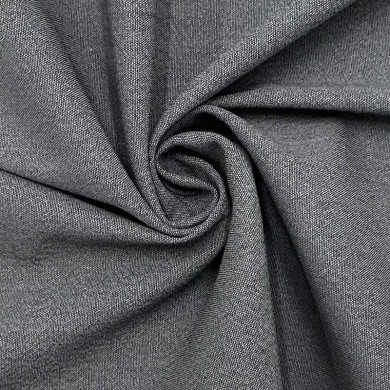 Tissu laine polyester viscose élasthanne uni gris foncé Tissu laine polyester viscose élasthanne uni gris foncé