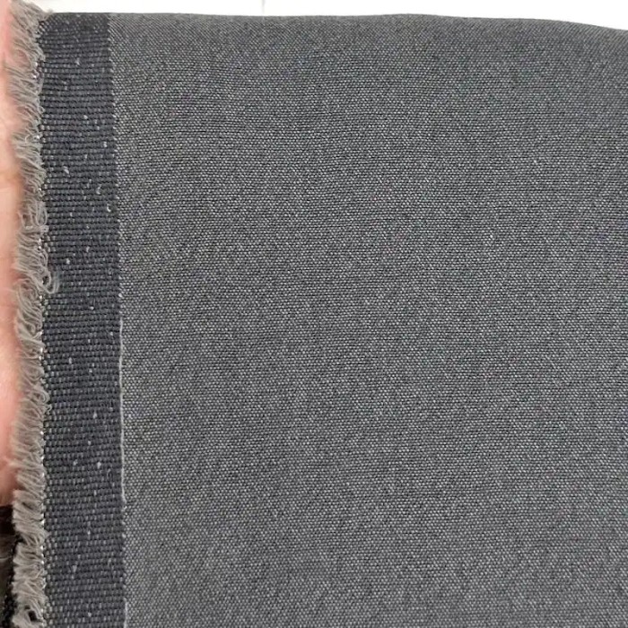 Tissu laine polyester viscose élasthanne uni gris foncé Tissu laine polyester viscose élasthanne uni gris foncé