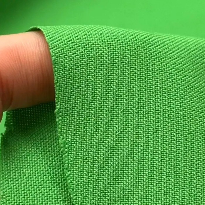 Tissu polyester uni vert Tissu polyester uni vert
