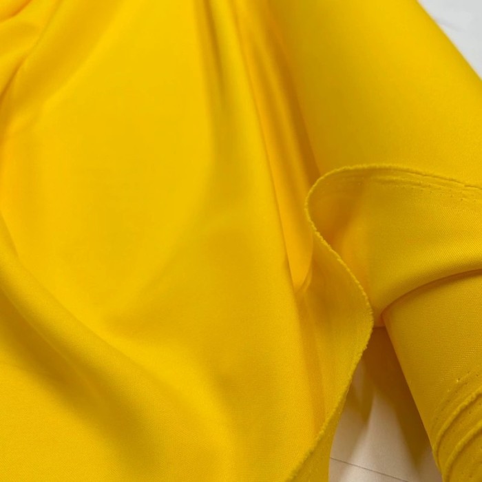 Tissu polyester uni jaune Tissu polyester uni jaune