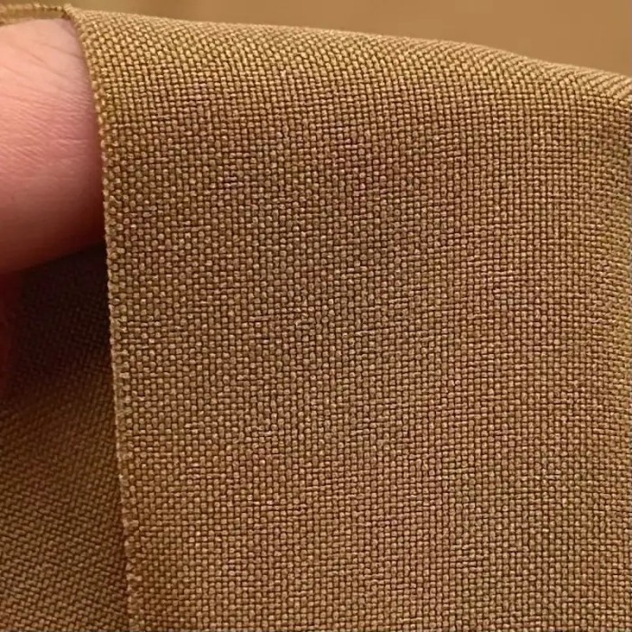 Tissu polyester uni camel Tissu polyester uni camel