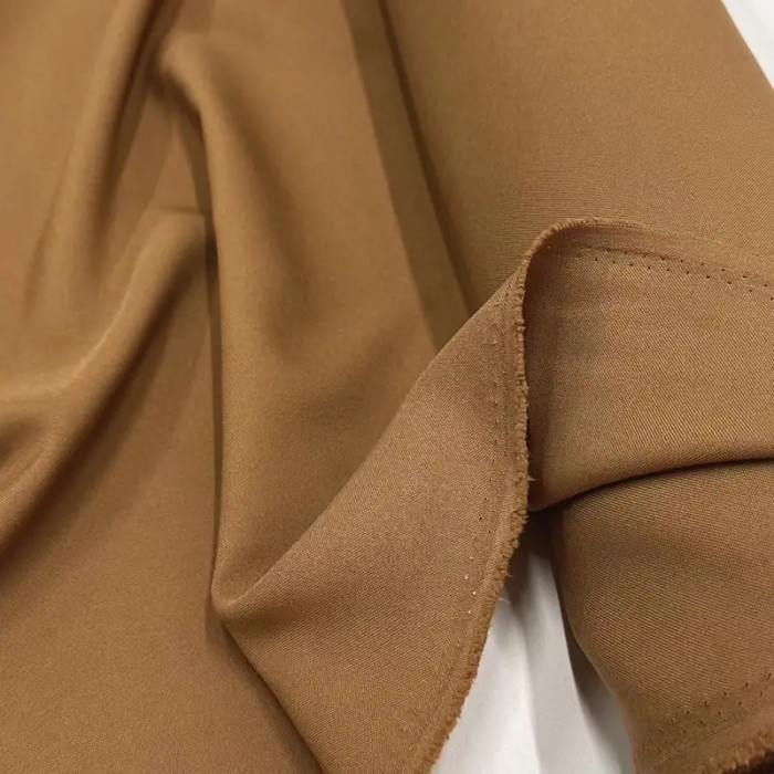 Tissu polyester uni camel Tissu polyester uni camel