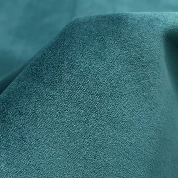 Tisssu velours polaire entoilé feutre occultant polyester uni bleu canard Tisssu velours polaire entoilé feutre occultant polyester uni bleu canard